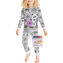 Carica l'immagine nel visualizzatore di Gallery, Pigiama Doodle Dream -I fiori - Ozerty