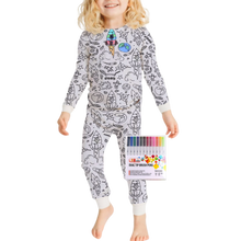 Carica l'immagine nel visualizzatore di Gallery, Pigiama Doodle Dream -Missione nello spazio - Ozerty
