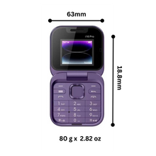 Load image into Gallery viewer, Telefono cellulare pieghevole Dual Sim piccolo - Ozerty