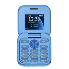 Load image into Gallery viewer, Telefono cellulare pieghevole Dual Sim piccolo -I17 Pro/Blu - Ozerty