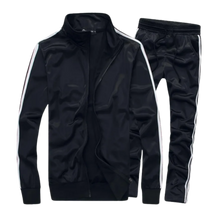 Carica l'immagine nel visualizzatore di Gallery, Tuta da ginnastica dinamica da uomo -Nero/MNero/LNero/XLNero/XXLNero/3XLNero/4XLNero/5XL - Ozerty