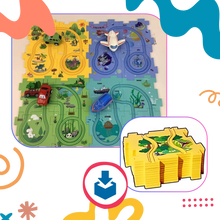 Load image into Gallery viewer, Set di piste educative per auto elettriche - Ozerty