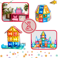 Load image into Gallery viewer, Blocchi da costruzione magnetici educativi - Ozerty