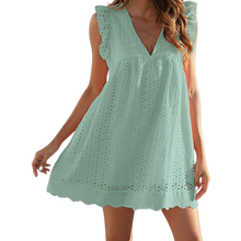 Load image into Gallery viewer, Abito elegante in broderie anglaise -Verde/XSVerde/SVerde/MVerde/LVerde/XLVerde/XXLVerde/3XL - Ozerty