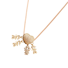Load image into Gallery viewer, Elegante collana con charm per la mamma -3 Ragazzi 1 Ragazza - Ozerty