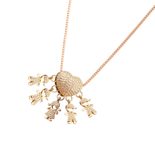 Load image into Gallery viewer, Elegante collana con charm per la mamma -1 Ragazza 4 Ragazzi - Ozerty, Elegante collana con charm per la mamma -1 Ragazza - Ozerty