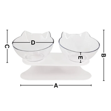 Load image into Gallery viewer, Ciotola comfort rialzata per gatti - Ozerty