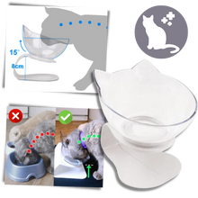Load image into Gallery viewer, Ciotola comfort rialzata per gatti - Ozerty
