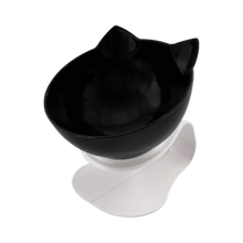 Load image into Gallery viewer, Ciotola comfort rialzata per gatti -Nero/Singolo - Ozerty