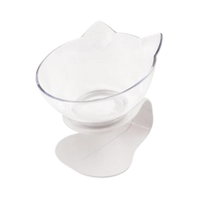 Load image into Gallery viewer, Ciotola comfort rialzata per gatti -Trasparente/Singolo - Ozerty