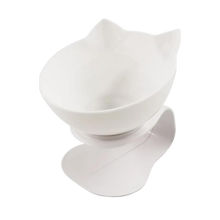 Load image into Gallery viewer, Ciotola comfort rialzata per gatti -Bianco/Singolo - Ozerty