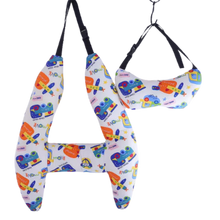 Load image into Gallery viewer, Cuscino da Viaggio per Collo con Supporto Ergonomico -Auto blu - Ozerty