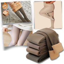 Load image into Gallery viewer, Collant foderati in pile finto traslucido - Ozerty