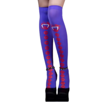 Load image into Gallery viewer, Calze Compressori con Design Festivi per Halloween -Passeggiate stregate - Ozerty