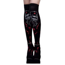 Load image into Gallery viewer, Calze Compressori con Design Festivi per Halloween -Veleno nero - Ozerty