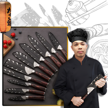 Load image into Gallery viewer, Coltello giapponese in legno Forest Pakkawood - Ozerty