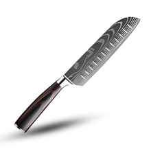 Load image into Gallery viewer, Coltello giapponese in legno Forest Pakkawood -Coltello Santoku 18 cm - Ozerty