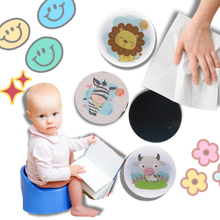 Load image into Gallery viewer, Adesivi per l'Educazione al Vasino Attivati dal Calore - Ozerty