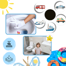 Load image into Gallery viewer, Adesivi per l'Educazione al Vasino Attivati dal Calore - Ozerty