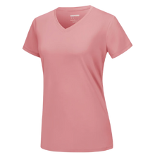 Carica l'immagine nel visualizzatore di Gallery, Maglia con scollo a V a raffreddamento istantaneo da donna -Grigio Rosa - Ozerty