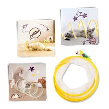 Load image into Gallery viewer, Tunnel interattivo compatto per gatti - Ozerty