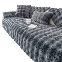 Carica l'immagine nel visualizzatore di Gallery, Lussuoso Copridivano in Poliestere -Grigio scuro - Ozerty
