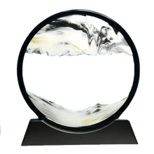 Load image into Gallery viewer, Quadro Ipnotico di Sabbia in Movimento -Bianco con cornice nera/25 x 26 cm Bianco con cornice nera/18 x 19 cm - Ozerty