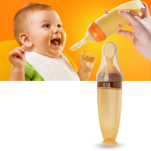 Load image into Gallery viewer, Biberon anti-perdita con cucchiaio in silicone - Ozerty