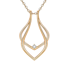 Load image into Gallery viewer, Ciondolo Porta Anelli Minimalista -Oro - Ozerty