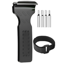 Load image into Gallery viewer, Strumento portatile per copertoni di biciclette -Nero + 4 bit e velcro - Ozerty
