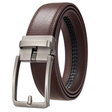 Load image into Gallery viewer, Cintura in Pelle Senza Fori -Marrone - Ozerty