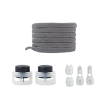 Carica l'immagine nel visualizzatore di Gallery, Lacci di chiusura sicuri e alla moda -Grigio - Ozerty