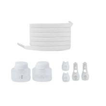 Carica l'immagine nel visualizzatore di Gallery, Lacci di chiusura sicuri e alla moda -Bianco - Ozerty