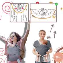 Carica l'immagine nel visualizzatore di Gallery, Imbragatura per neonati traspirante e di sostegno - Ozerty