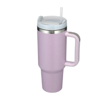 Load image into Gallery viewer, Tazza per auto di grande capacità con manico -Rosa confetto - Ozerty