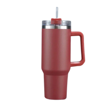 Load image into Gallery viewer, Tazza per auto di grande capacità con manico -Rosso mattone - Ozerty