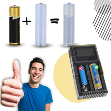 Load image into Gallery viewer, Convertitore universale di batterie da AAA a AA - Ozerty