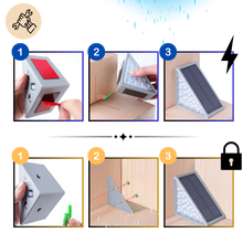 Carica l'immagine nel visualizzatore di Gallery, Luci solari impermeabili per gradini - Ozerty