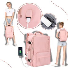 Carica l'immagine nel visualizzatore di Gallery, Zaino da viaggio impermeabile con ricarica USB - Ozerty