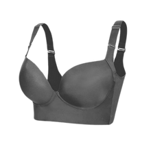 Load image into Gallery viewer, Reggiseno Modellante con Ampie Ali Laterali Integrate -Grigio - Ozerty