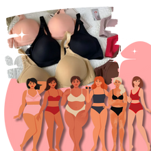 Load image into Gallery viewer, Reggiseno push up senza fili per taglie forti - Ozerty