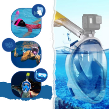 Carica l&#39;immagine nel visualizzatore di Gallery, Maschera da snorkeling con vista panoramica a 180° - Ozerty
