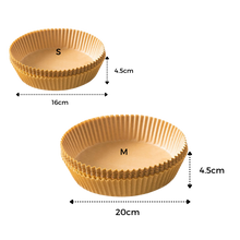 Load image into Gallery viewer, Confezione di rivestimenti di carta per friggitrice ad aria monouso - Ozerty
