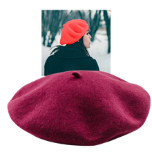 Load image into Gallery viewer, Berretto classico da donna in lana - Ozerty
