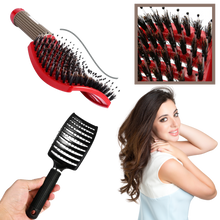 Load image into Gallery viewer, Spazzola per capelli massaggiante in setola di cinghiale
