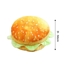 Load image into Gallery viewer, Cuscino ad hamburger in peluche - Ozerty
