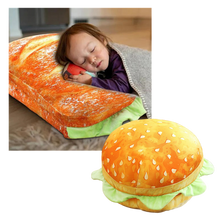 Load image into Gallery viewer, Cuscino ad hamburger in peluche - Ozerty
