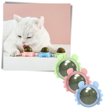 Load image into Gallery viewer, Giocattolo rotante a forma di palla di menta per gatti - Ozerty
