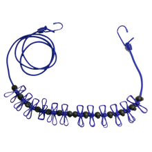 Load image into Gallery viewer, Stendibiancheria da campeggio elasticizzato da 4 m con picchetti
