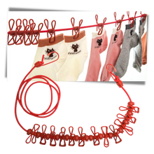 Load image into Gallery viewer, Stendibiancheria da campeggio elasticizzato da 4 m con picchetti - Ozerty
